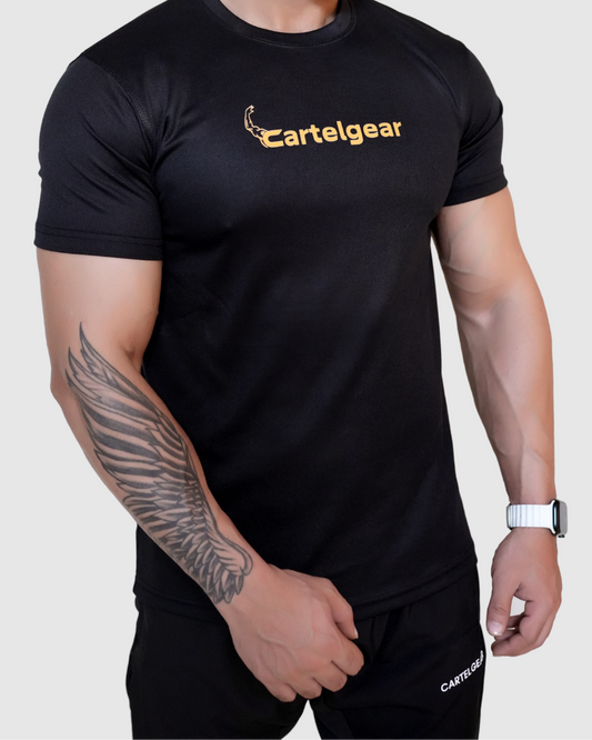 Airflow Mesh Black Tee