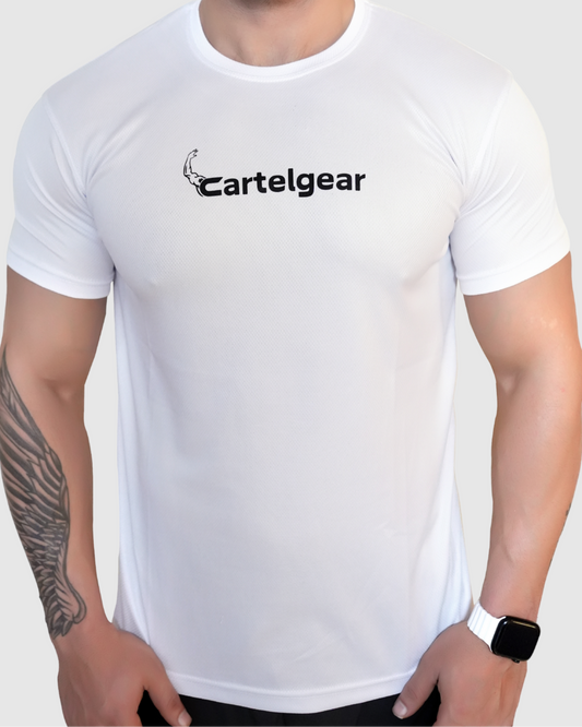 Airflow Mesh White Tee
