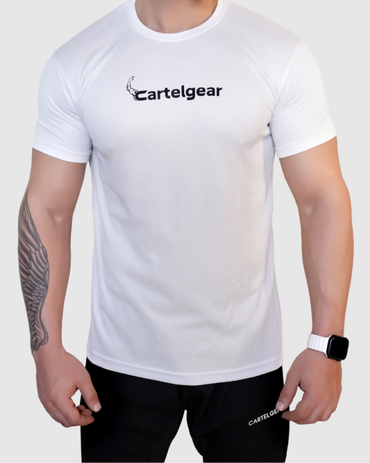 Airflow Mesh White Tee
