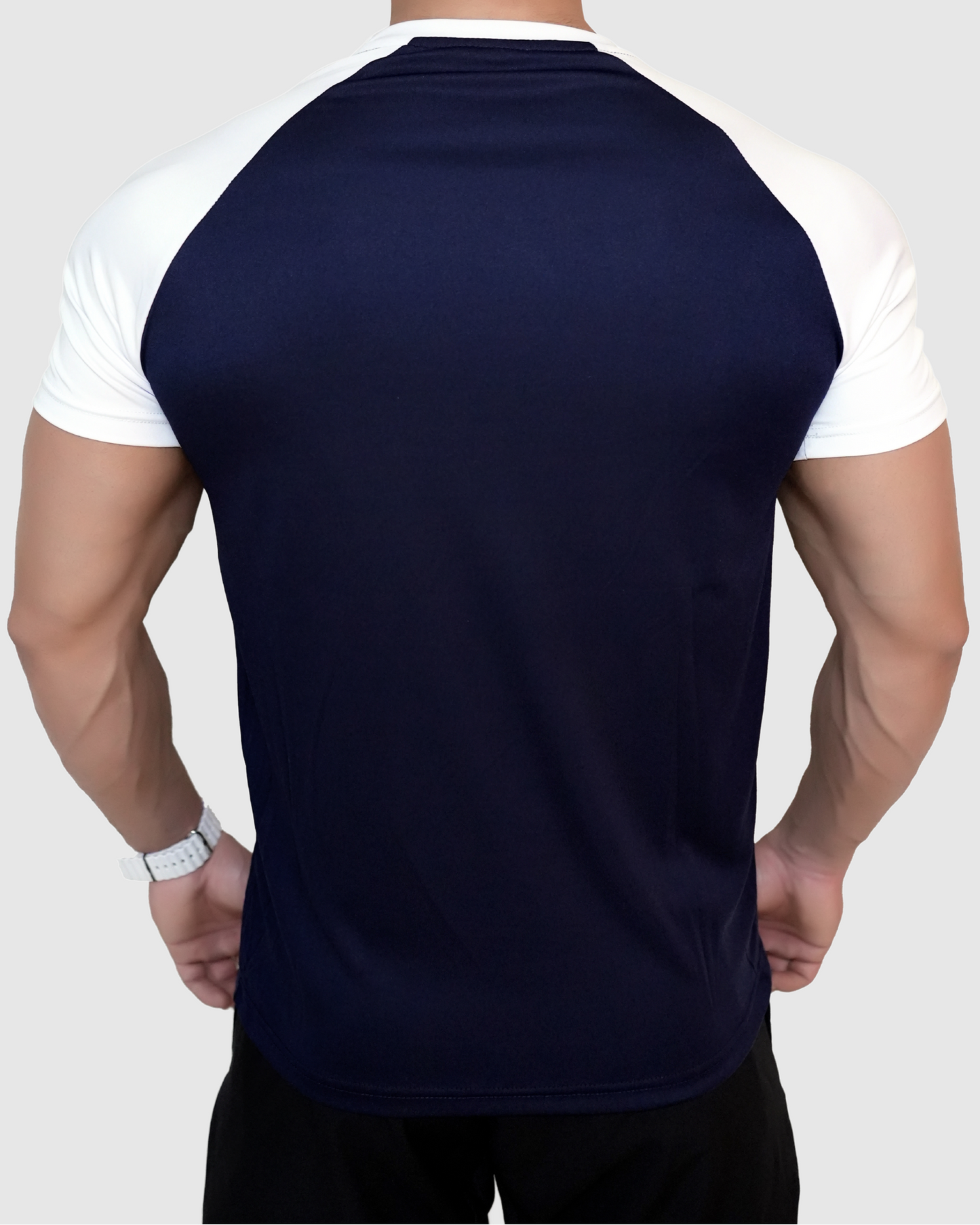 Raglan Baseball Navy-white