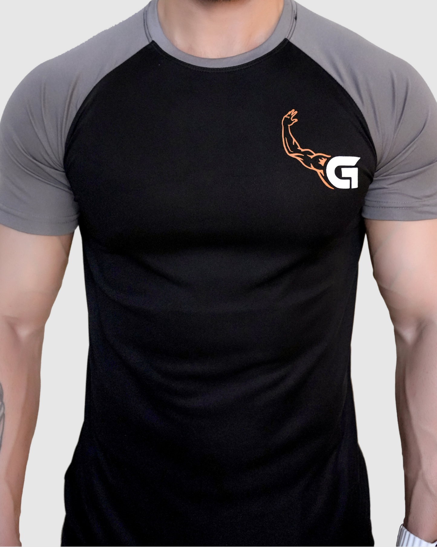 Raglan Baseball Gray-black