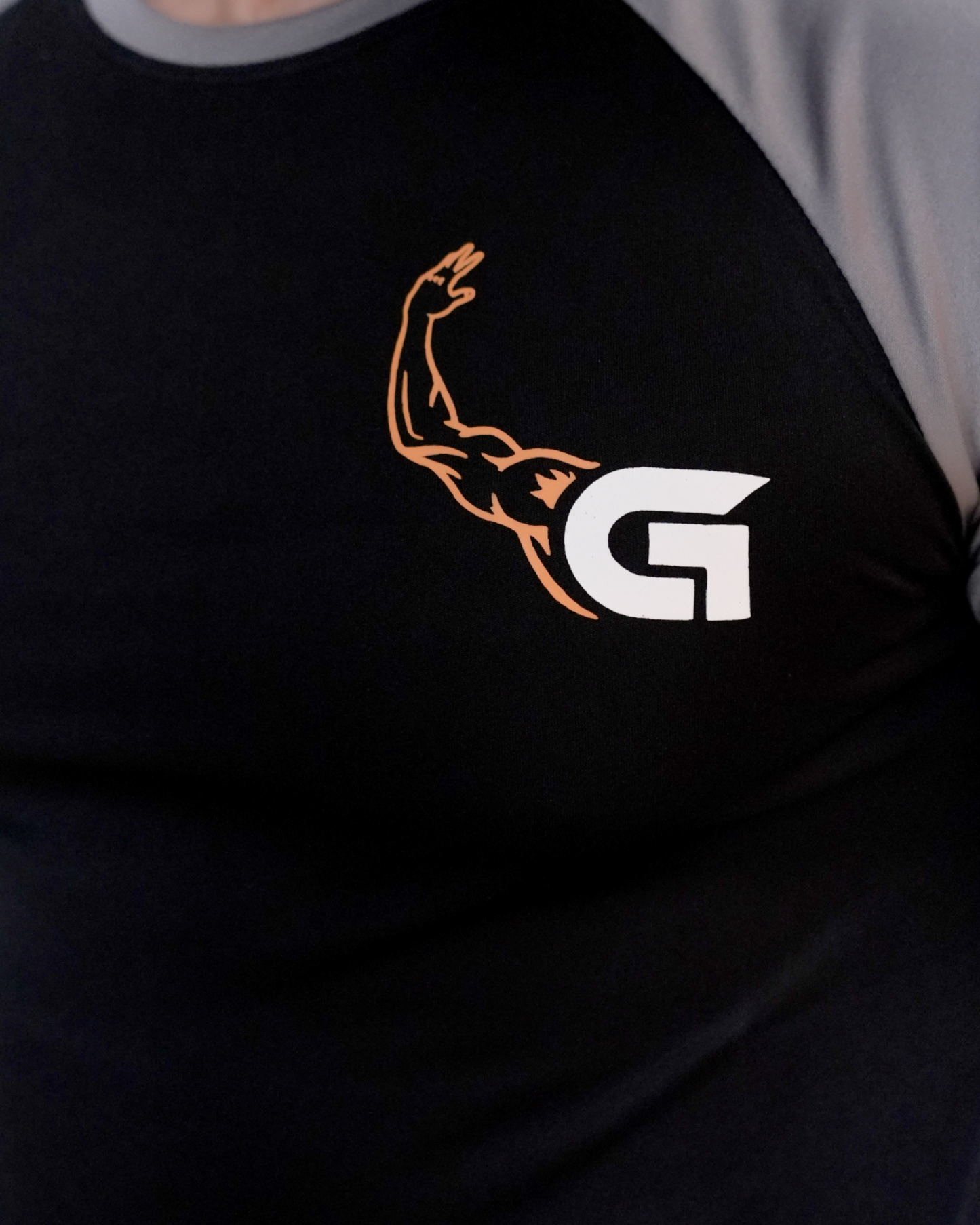 Raglan Baseball Gray-black